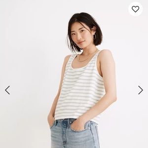 Madewell Boxy-Crop Tank Top